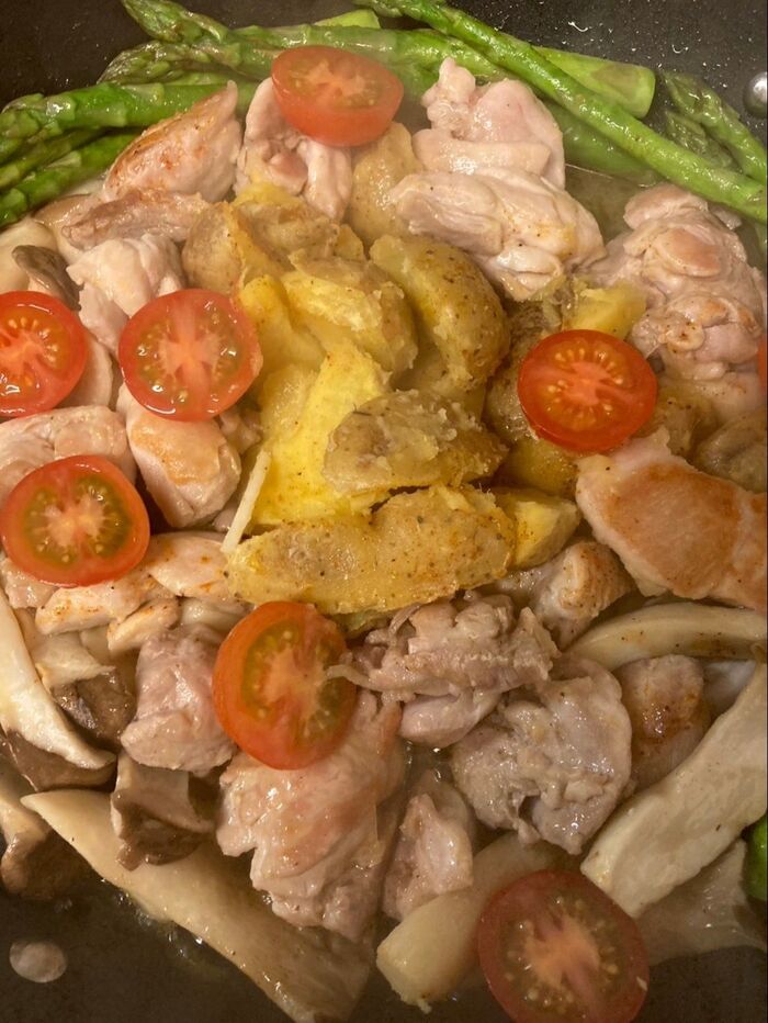 地鶏塩焼き柚子コショウ和え