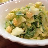 タコとせん切りキャベツのごま酢和えのレシピ 作り方：白ごはん.com