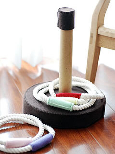 リサイクル素材で輪投げおもちゃを手作りしようCraftie Style