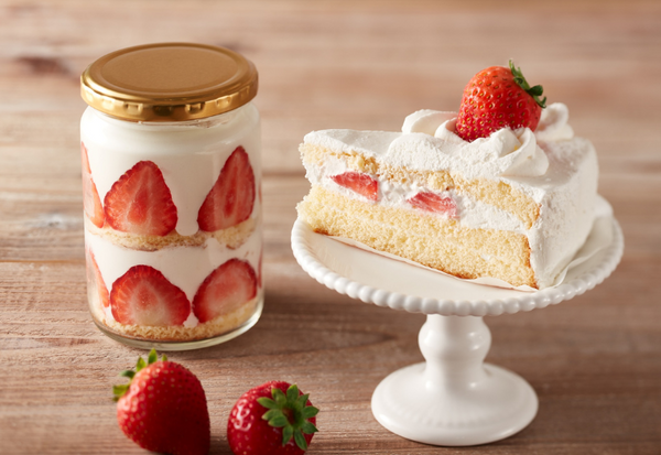 ハートいちごのフリルショートケーキ - 手作りケーキの店カプリスイーツ前橋市富士見町