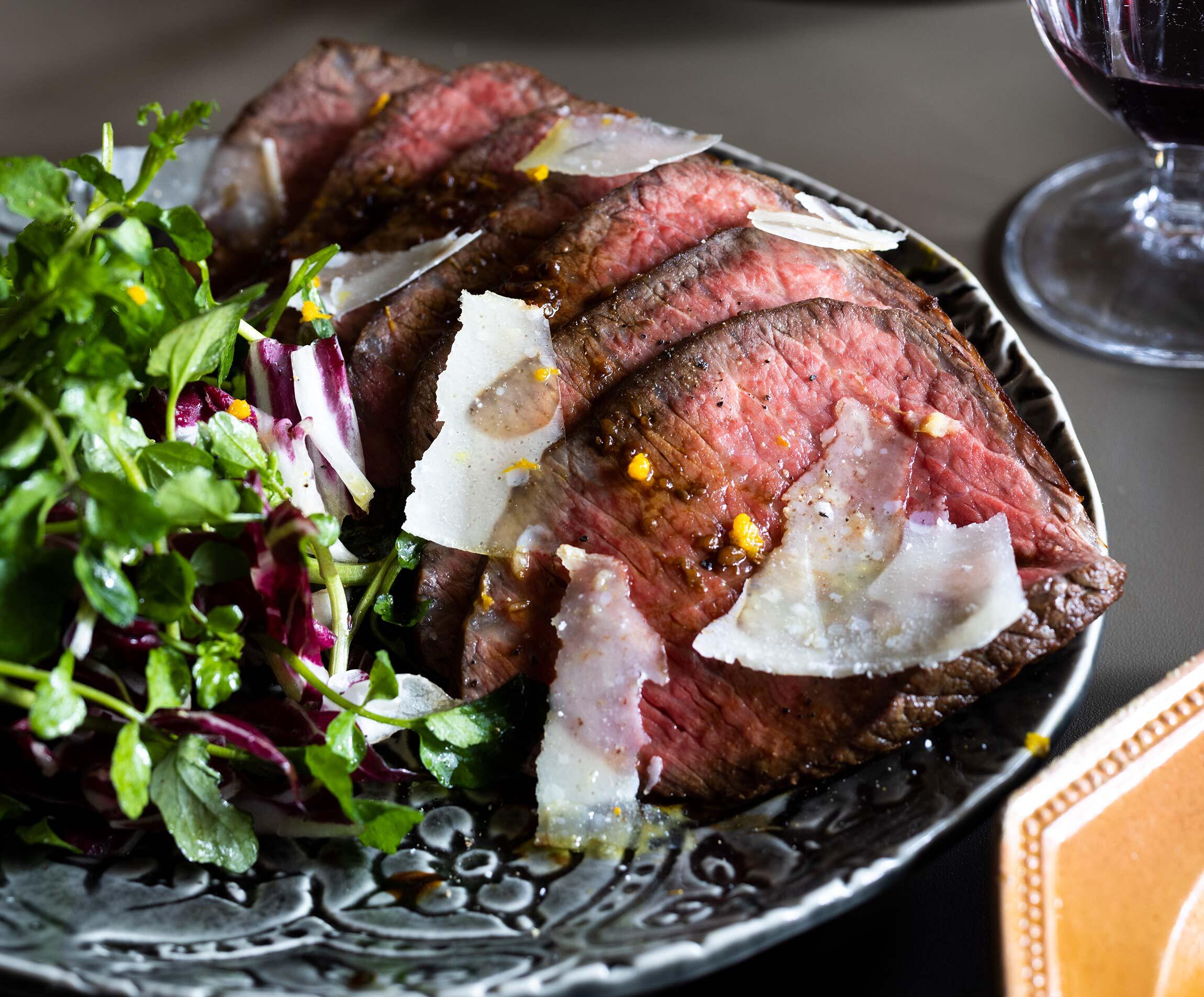 簡単バルサミコ酢を使ったタリアータレシピ