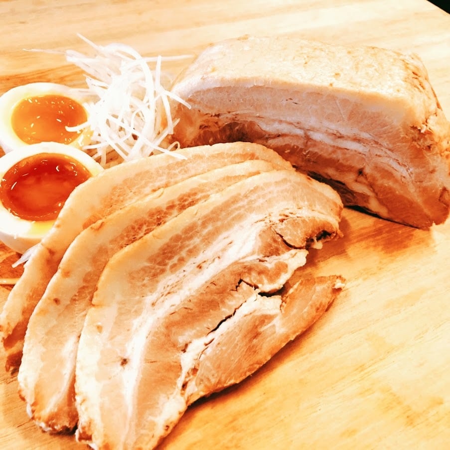 チャーシュー 0198 豚バラ肉でロール焼豚 roasted pork fillet 차슈