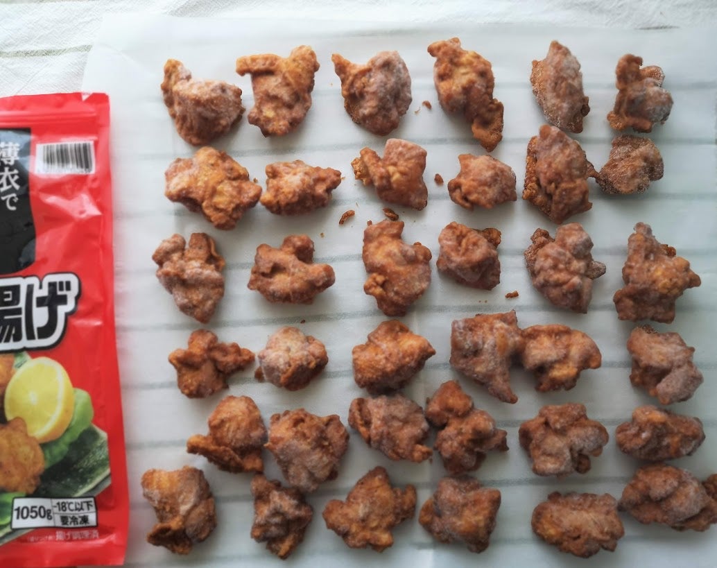 コストコの『CP 若鶏の竜田揚げ1kg』が冷凍でたっぷり入って超おいしい！買てみた