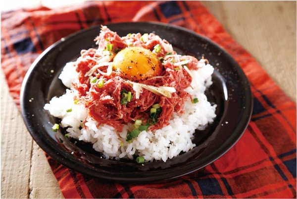 コンビーフの卵とじ丼おすすめレシピノザキのコンビーフ ブランドサイト