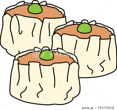 焼売のアイコン 線画カラー の無料イラストイラストセンタ