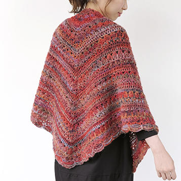 かぎ針編み 三角ショール ワンダーコットンTikTok