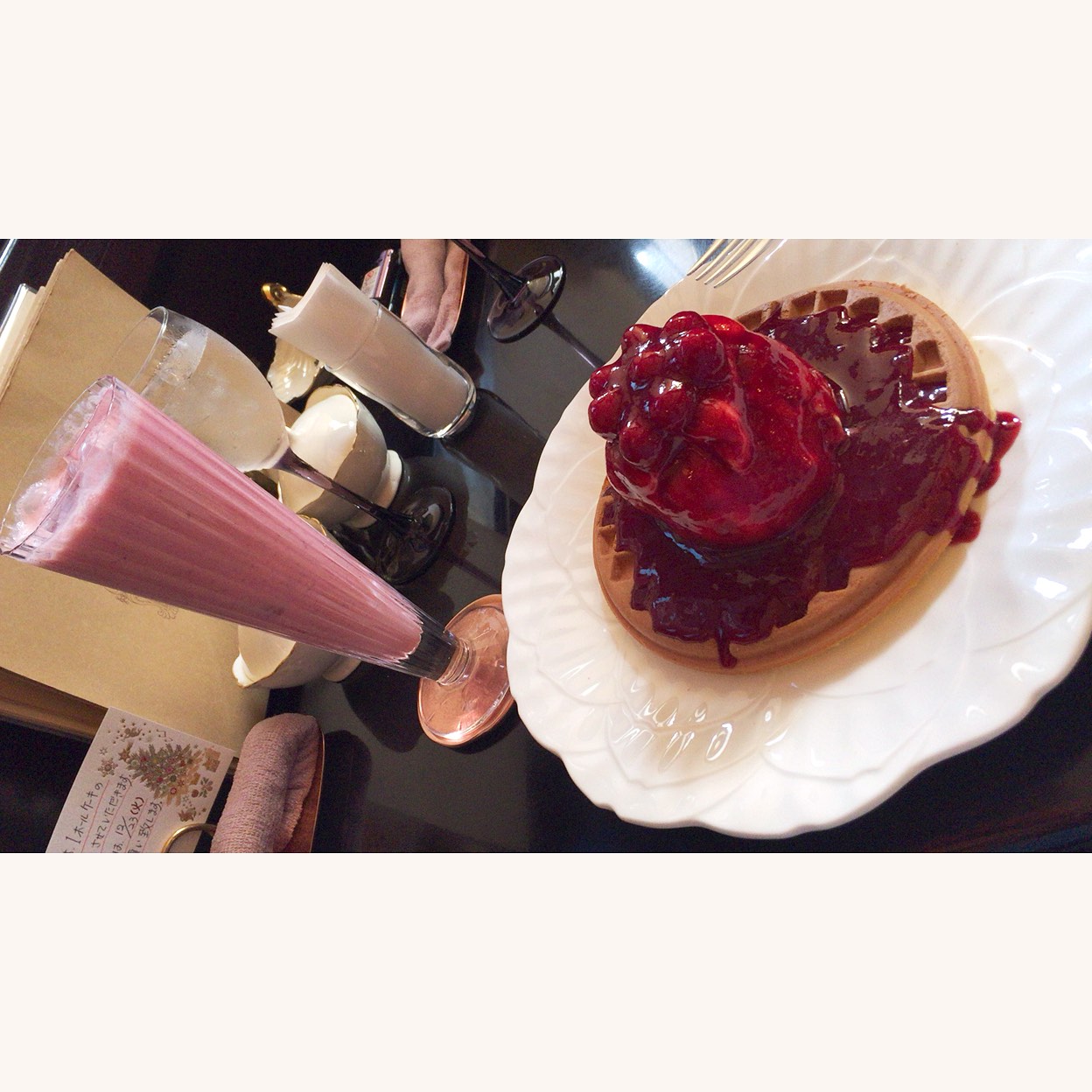 🟰 今期終了しました今年もいちごミルフィーユのかき氷始まってます！ こちらはいちごの入荷が終わり次第終了となりますので お早めに、、😌✨GOODTIMESTAND グッドタイムスタンド パンケーキ かき氷 いちごミルフィーユ いちごミルフィーユのかき氷 いちご いちご