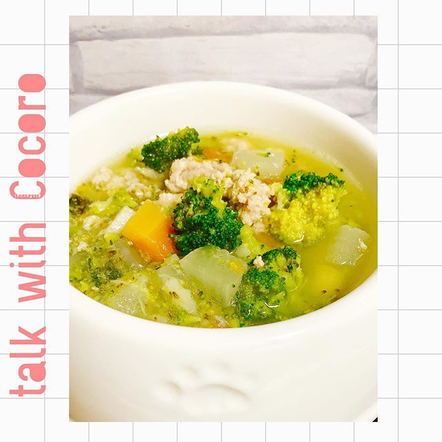 小松菜と白身魚のクリーム煮・キャベツのスープ・大根とブロッコリーのマリネ・パン間質性膀胱炎のひろば