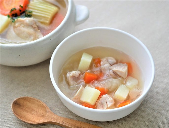 コンソメスープ茶漬け