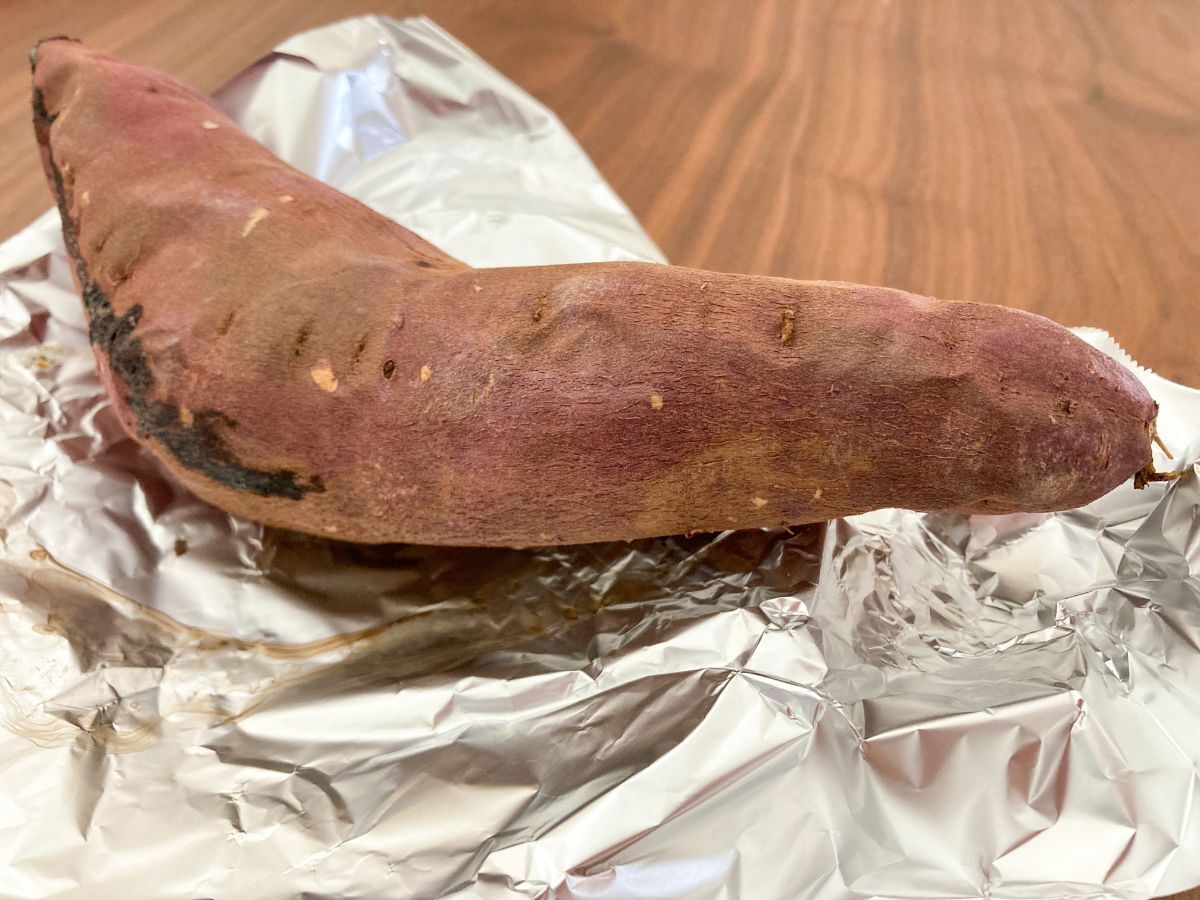 さつまいものライスペーパーカリカリ焼き