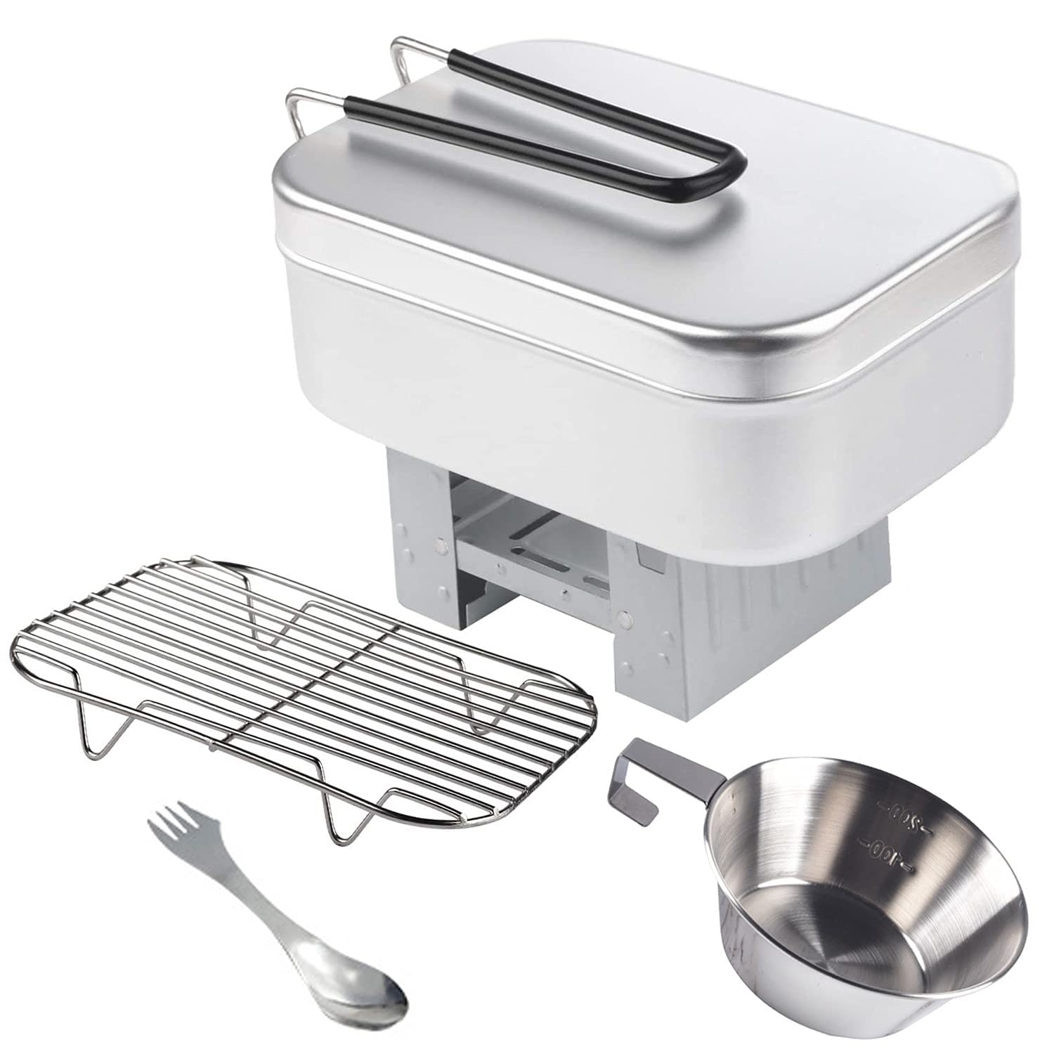 チタン シェラカップで炊飯。25g固形燃料で自動炊飯に挑戦 0.5合 徒歩キャンプいずみ 公式