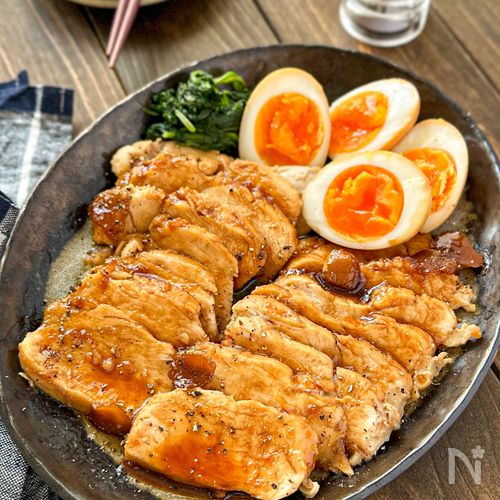 湯煎でしっとり！鶏むねチャーシュー ポリラップ レシピ