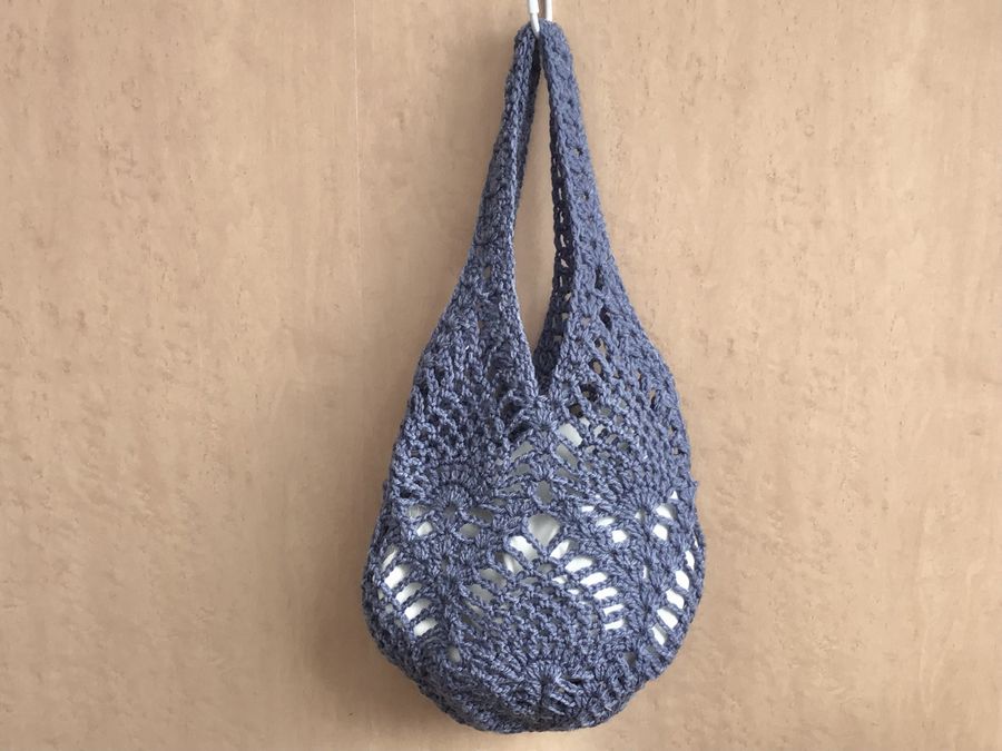 楽天市場 ハマナカ パイナップル模様の5玉バッグ 着分セット ウォッシュコットンクロッシェ５玉・編図: けいとのコーダ