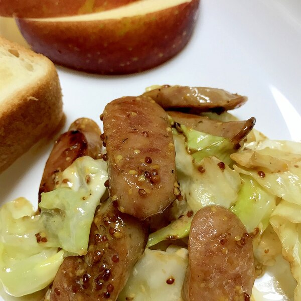 春キャベツの粒マスタードサラダ