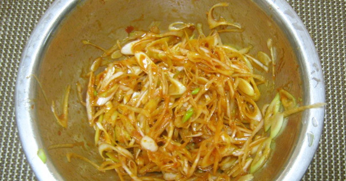 韓国風 白髪ねぎの和え物パジョリ