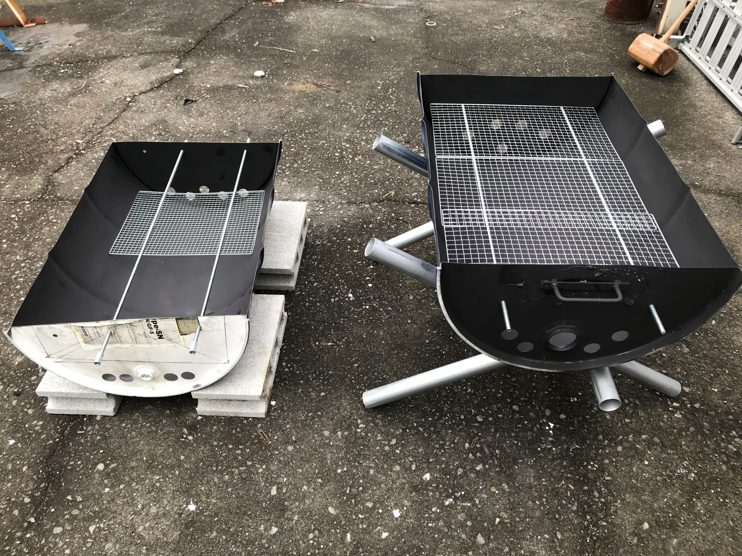 ドラム缶バーベキューコンロ