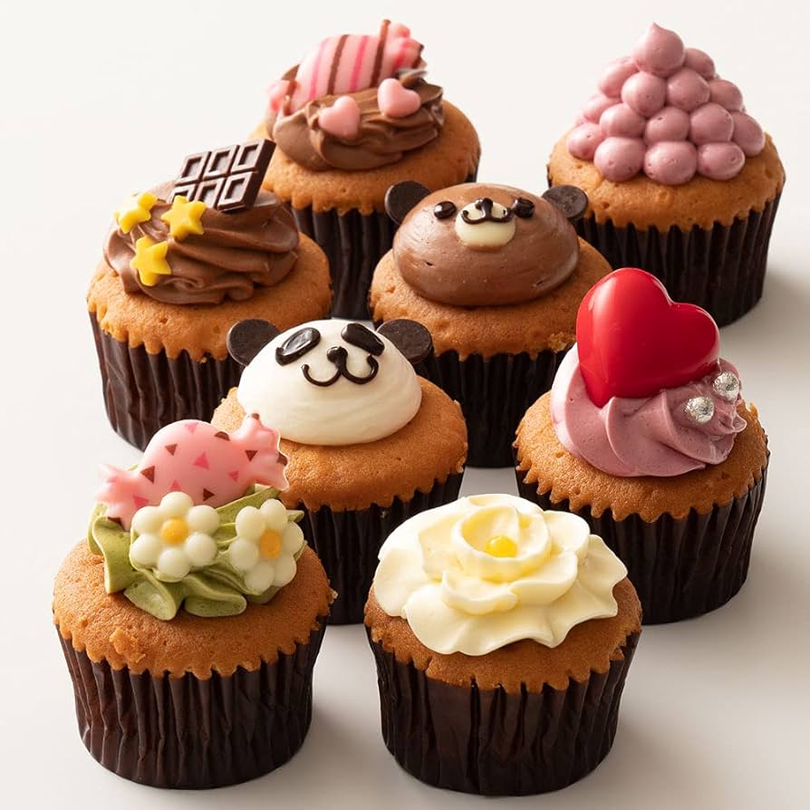 Amazon.co.jp: ケーキ カップケーキ プチフルール12個セット 誕生日 バースデーケーキ 詰め合わせ スイーツ 西内花月堂 :食品・飲料・お酒