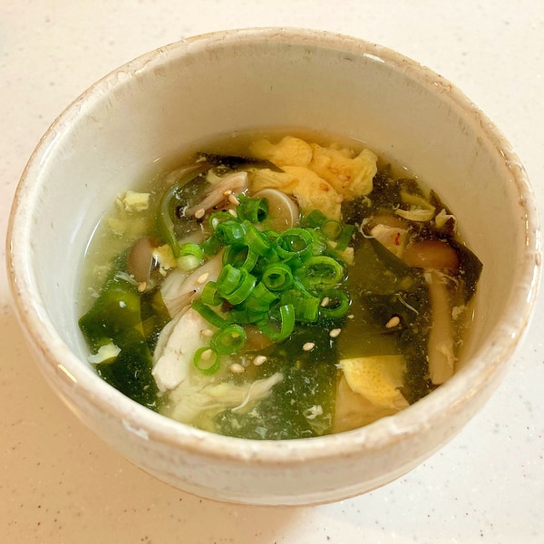 節約応援！鶏ささみと野菜の栄養お味噌汁