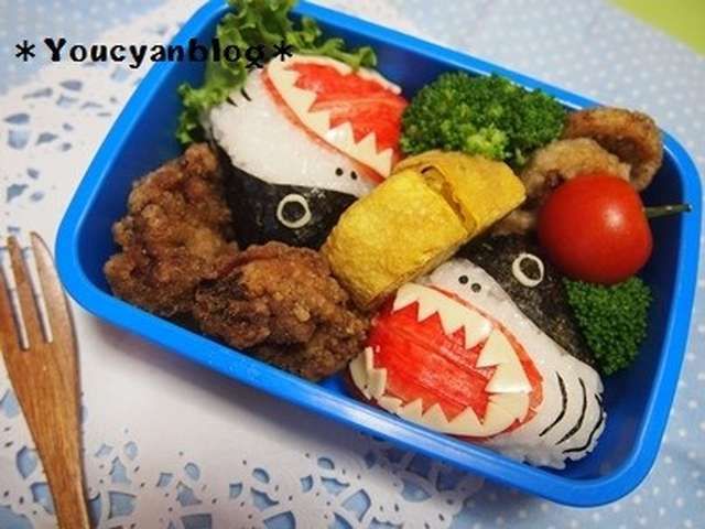 3 8 水キャラ弁水族館shokoブログ キャラ弁のち低たんぱく献立、ときどきパン・お菓子。我が家のおうちゴハン♡ ´-` ♡
