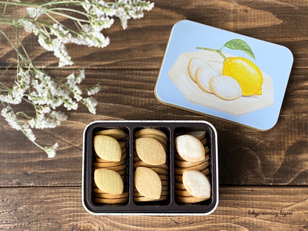 大人が欲しくなるクッキー缶。「ポモロジー POMOLOGY 」のクッキーボックスレモン ときめく手土産スイーツ ＠BAILA