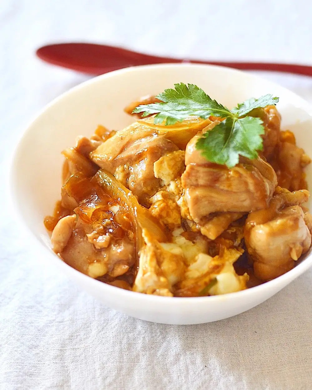 親子で勝利を掴め！とろっと濃厚親子チキンカツ丼おうちごはん