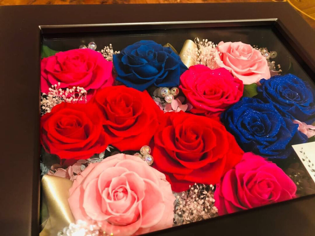 フランス語で美しい花 ベルフルール 誕生日ギフト 花 敬老の日 アレンジメント 誕生日プレゼント 女性 結婚記念日 花 送別会 新築お祝いエレガント おしゃれ フラワー アレンジメント 花 バラ ダリア 生花花＆雑貨フロレゾン