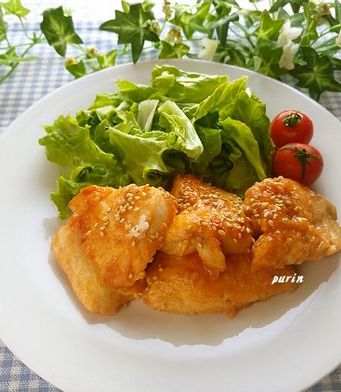 甘辛でおいしい♪鶏肉のコチュジャン炒め