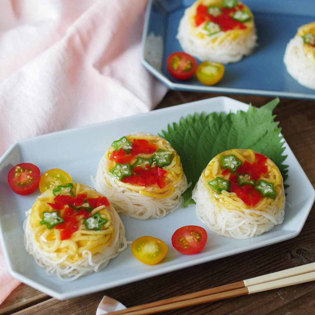 かわいらしい「くるくるそうめん」で簡単おいしい晩ごはんおうちごはん