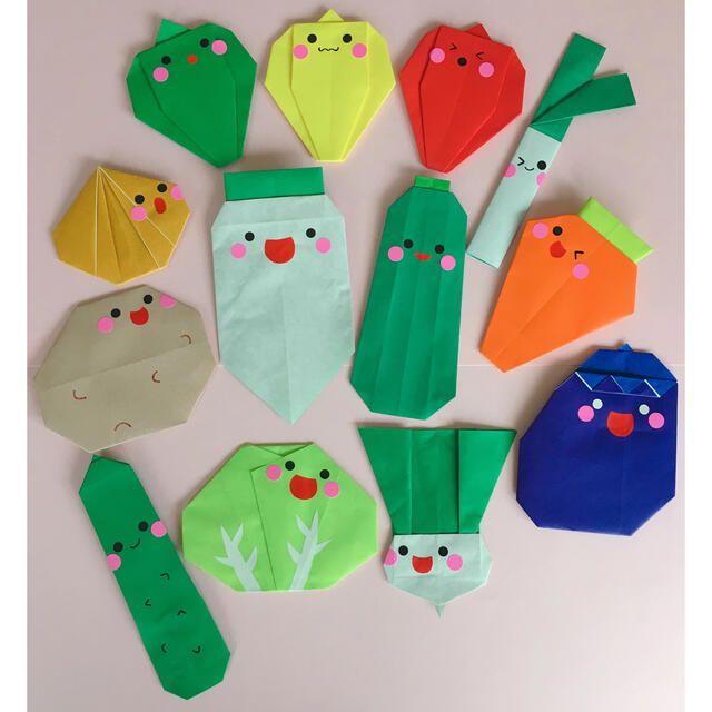 折り紙 キュウリの折り方 Origami Cucumber