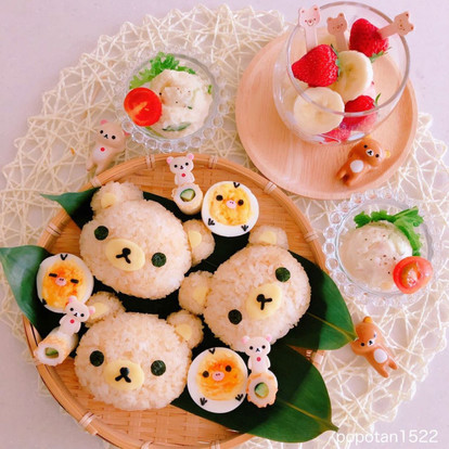 思わずほっこり可愛い癒し系鮭入りキャラごはん