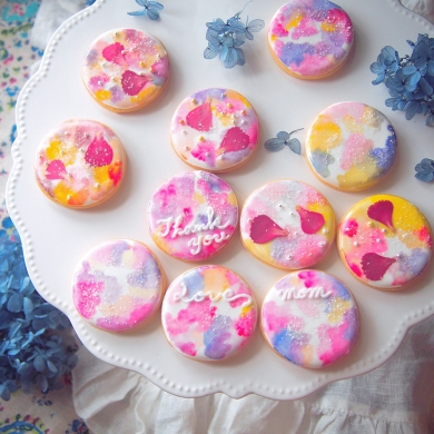 ドーナツ丸型アイシングクッキーbambina. バンビーナママのアイシングクッキーのお店