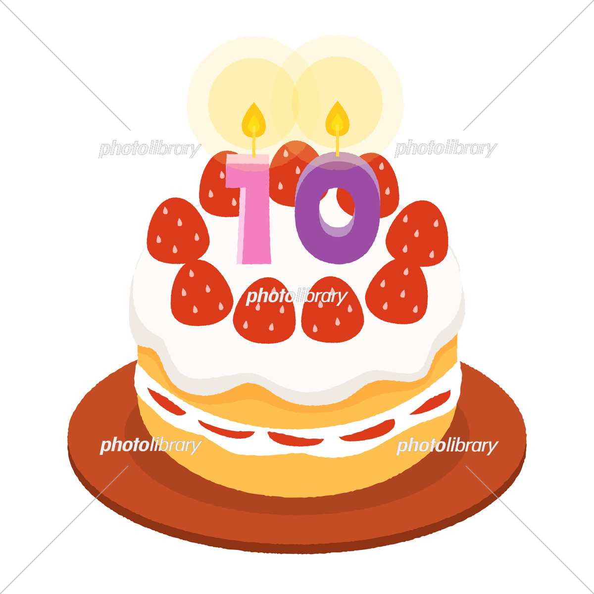 誕生日ケーキ 11月食べ物・飲み物 その他一般・装飾 の無料イラスト介護アンテナ