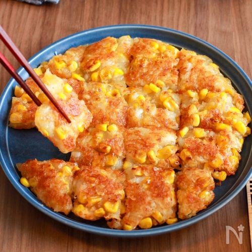 長いもとチーズの豚巻きさっぱり炒め