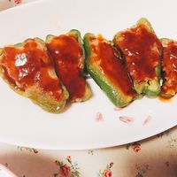 パン粉無し！簡単ピーマンの肉詰め