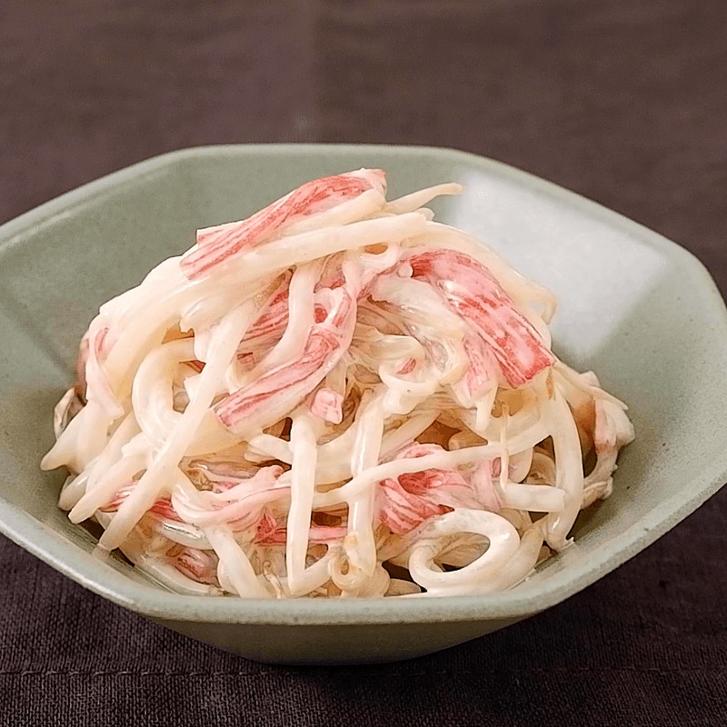 マヨなしモリモリ食べられる♡キャベツとカニカマとコーンナムル