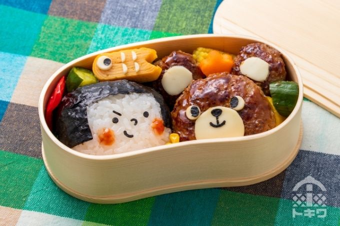 お弁当おかず♪♪ミニハートハンバーグケチャップ味♡