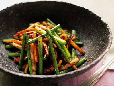 いかとにんにくの芽の炒め物ハラハチ☆ブログ