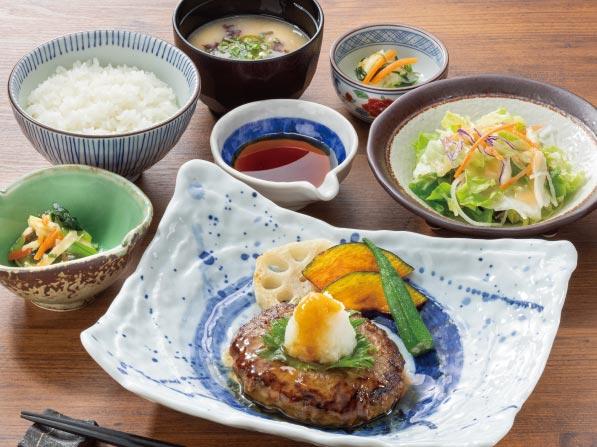 和風ハンバーグ定食の写真素材写真素材なら「写真AC」無料 フリー ダウンロードOK