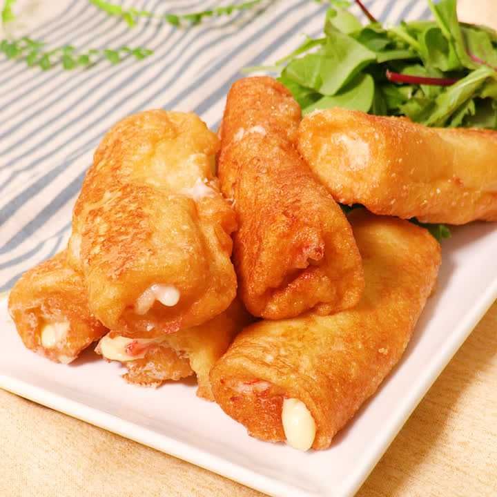 食パンで！簡単揚げパンアイス添え