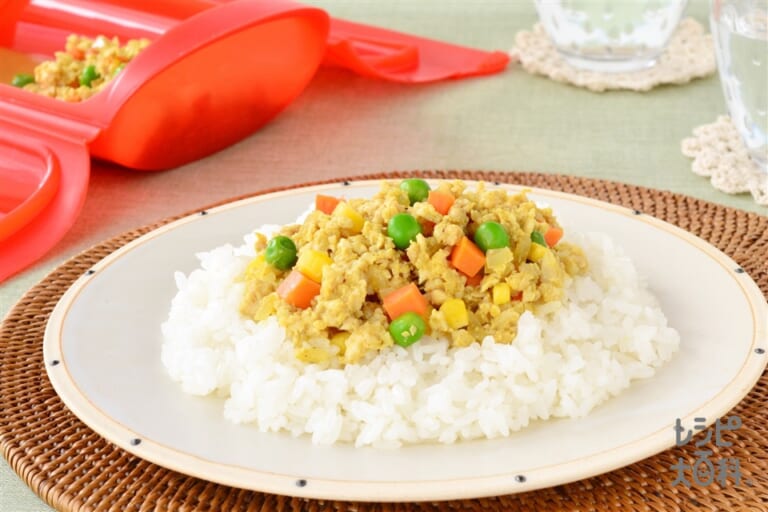 ミックスべジピラフ風 工程を少なめ簡単レシピ