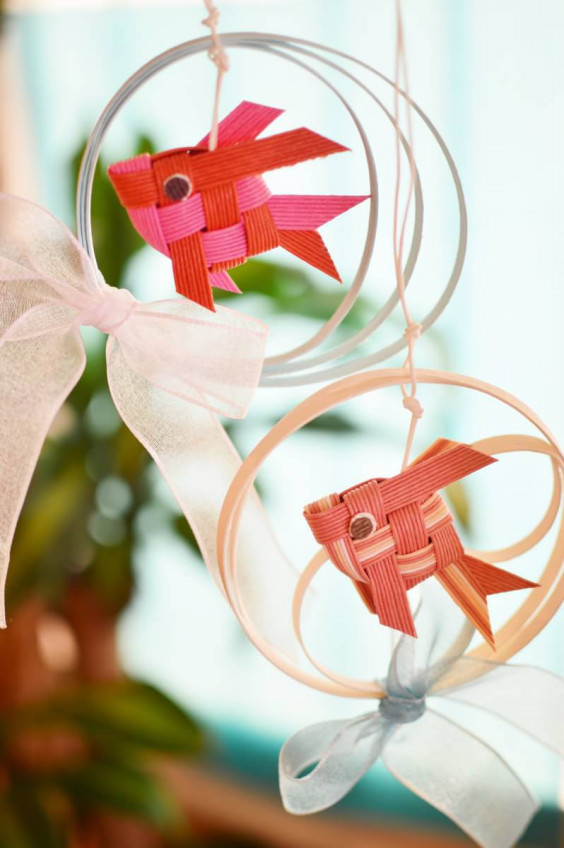 楽天市場 エンゼルリボンキット 金魚の作り方入 6匹作れる！ 夏休み手芸 工作 リボン クラフト 夏祭り : 手芸材料の専門店 つくる楽しみ