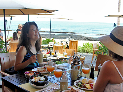 ラ ヒキにて朝食ビュッフェ！