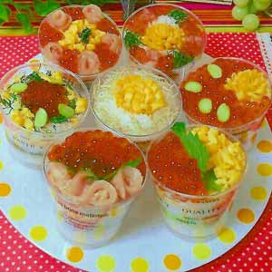 ハートの巻き寿司