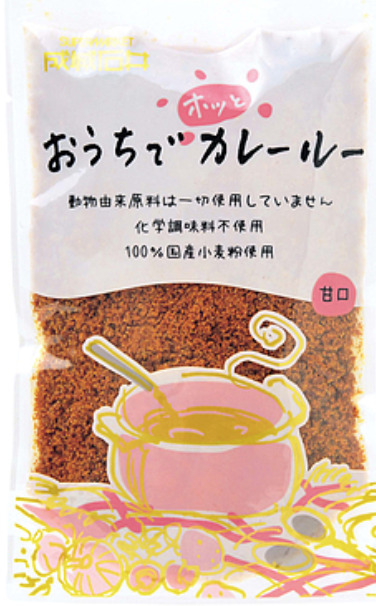 Amazon無添加 米粉でつくった本格カレールウ 135g×２個 □ネコポス便 □新潟県産米粉を使った植物素材１００％のカレールウです。ラードや 牛脂、動物性のブイヨン・エキスなど動物性原料は不使用。２５種類以上のスパイスを使用して仕上げた香り高くコクのある本格