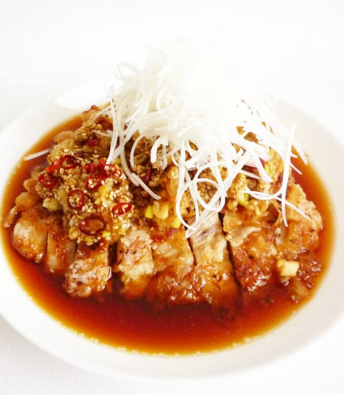 鶏むね肉で作る油淋鶏