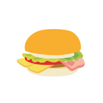 ハンバーガーの無料イラストイラストセンタ