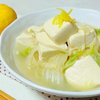 あつあつとろとろ♪ 豆腐と白菜のうま煮