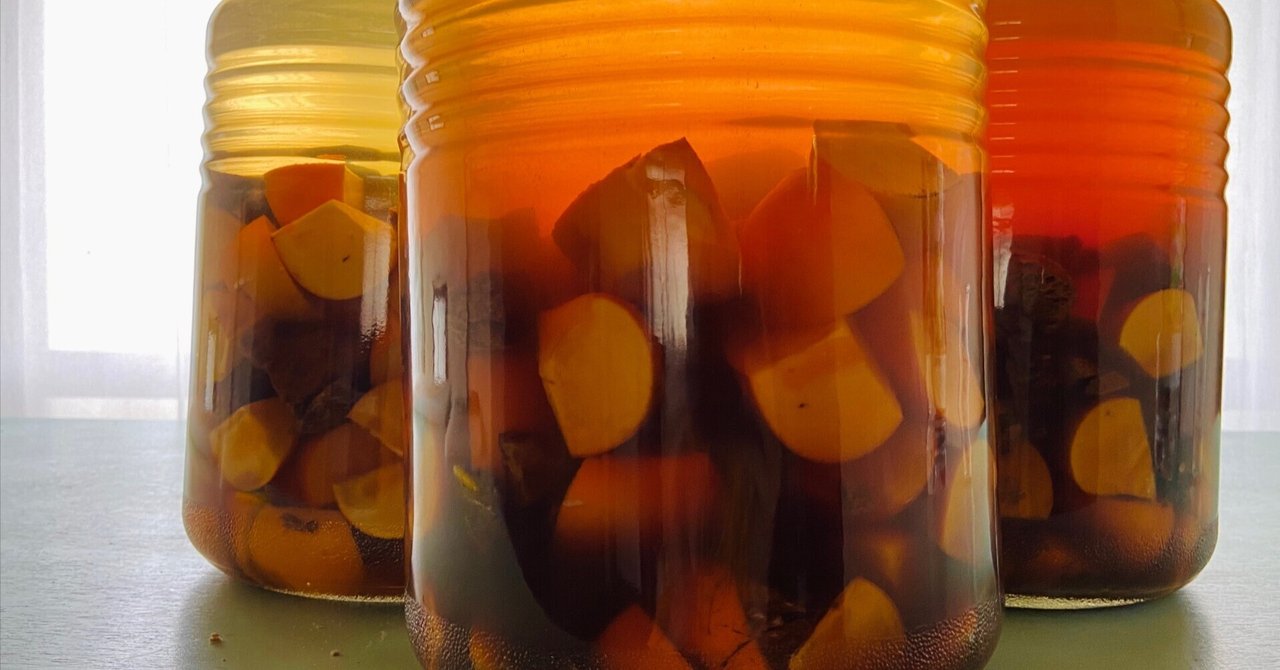 焼酎で柿の渋抜き