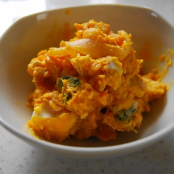 かぼちゃとクリームチーズのデリ風サラダ