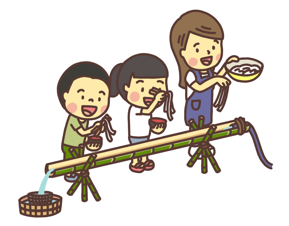 そうめん１：イラスト無料